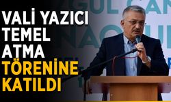 Vali Yazıcı temel atma törenine katıldı