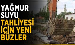 Yağmur suyu tahliyesi için yeni büzler