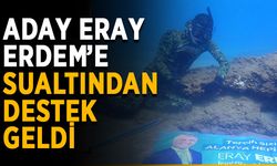 Aday Eray Erdem’e sualtından destek geldi