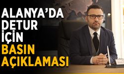 Alanya’da DETUR için basın açıklaması