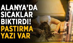 Alanya’da sıcaklar bıktırdı! Pastırma yazı var