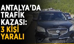 Antalya'da trafik kazası: 3 kişi yaralı