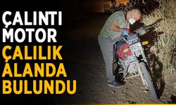 Çalıntı motor terk edilmiş halde bulundu
