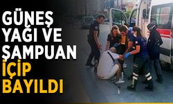 Güneş yağı ve şampuan içip bayıldı