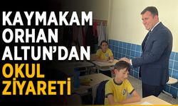 Kaymakam Orhan Altun’dan okul ziyareti