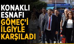 Konaklı esnafı Gömeç’i ilgiyle karşıladı