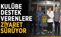Kulübe destek verenlere ziyaret sürüyor