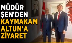 Müdür Şen’den Kaymakam Altun'a ziyaret