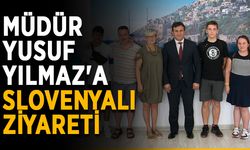 Müdür Yusuf Yılmaz'a Slovenyalı ziyareti