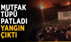 Mutfak tüpü patladı, yangın çıktı