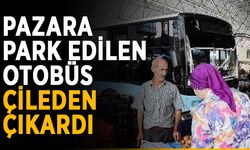 Pazara park edilen otobüs çileden çıkardı