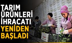 Tarım ürünleri ihracatı yeniden başladı