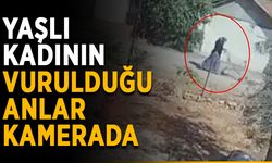 Yaşlı kadının vurulduğu anlar kamerada
