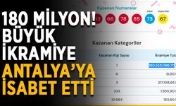 180 milyon! Büyük ikramiye Antalya’ya isabet etti