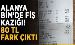 Alanya BİM’de fiş kazığı! 80 TL fark çıktı
