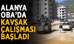 Alanya Oba’da kavşak çalışması başladı