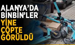 Alanya’da binbin’ler yine çöpte görüldü
