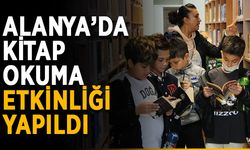Alanya’da kitap okuma etkinliği yapıldı