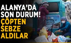 Alanya’da son durum! Çöpten sebze aldılar
