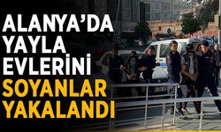 Alanya’da yayla evlerini soyup tutuklandılar