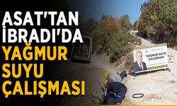 ASAT'tan İbradı'da yağmur suyu çalışması