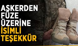 Askerden füze üzerine isimli teşekkür