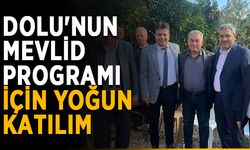 Dolu'nun mevlid programı için yoğun katılım