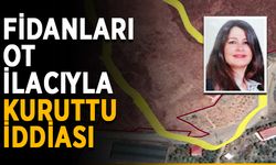 Fidanları ot ilacıyla kuruttu iddiası