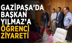 Gazipaşa’da Başkan Yılmaz’a öğrenci ziyareti