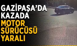 Gazipaşa’da kazada motor sürücüsü yaralı