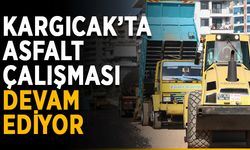 Kargıcak’ta asfalt çalışması devam ediyor