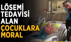 Lösemi tedavisi alan çocuklara moral