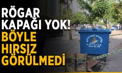 Rögar kapağı yok! Böyle hırsız görülmedi