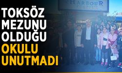 Toksöz, mezunu olduğu okulu unutmadı