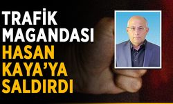 Trafik magandası gazeteciye saldırdı