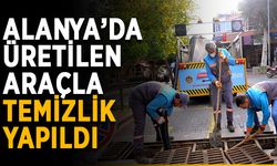 Alanya Belediyesi ürettiği araçla tüm mazgalları temizledi