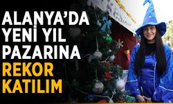 Alanya’da yeni yıl pazarına rekor katılım