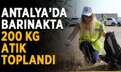 Balıkçı Barınağı’nda 200 kg atık toplandı