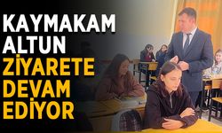 Kaymakam Altun, ziyarete devam ediyor