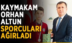 Kaymakam Orhan Altun sporcuları ağırladı