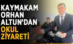 Kaymakam Orhan Altun’dan okul ziyareti