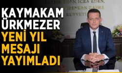 Kaymakam Ürkmezer yeni yıl mesajı yayımladı