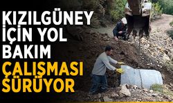 Kızılgüney için yol bakım çalışması sürüyor