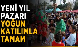 Yeni yıl pazarı yoğun katılımla tamam