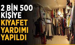 2 bin 500 kişiye kıyafet yardımı yapıldı