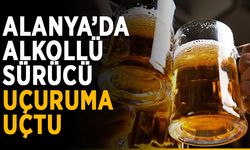 Alanya’da alkollü sürücü uçuruma uçtu