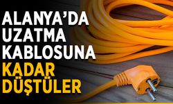 Alanya’da uzatma kablosuna kadar düştüler