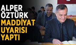 Başhekim Yardımcısı Öztürk’ten maddiyat uyarısı