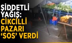Cikcilli’de pazar sular altında kaldı