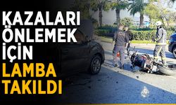 Kazaları önlemek için lamba takıldı